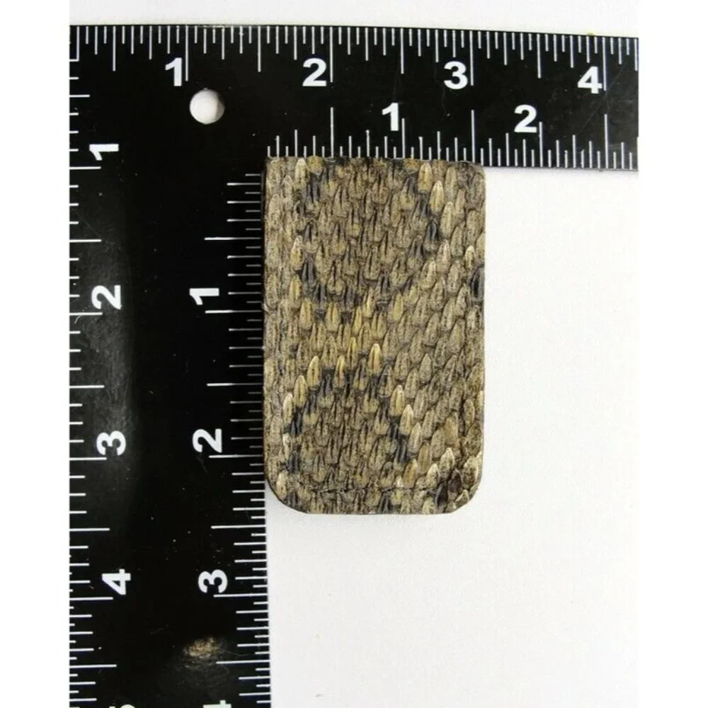 Reptile Skin Money Clip Credit Card Cash ID Holder